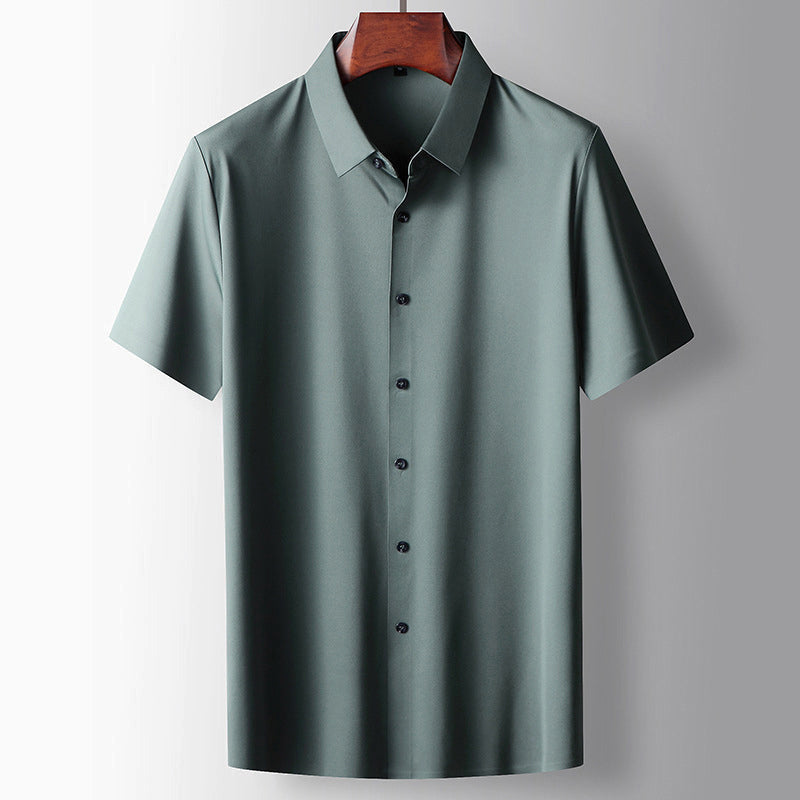 Heren Korte Mouwen Shirt Met Knoopsluiting 3
