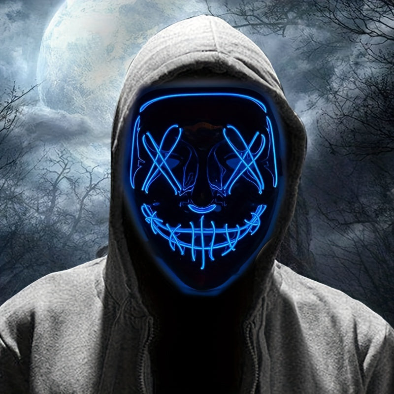 Heren LED Halloween Masker Anonieme Stijl 2