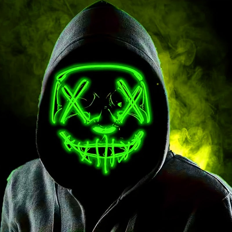 Heren LED Halloween Masker Anonieme Stijl 4