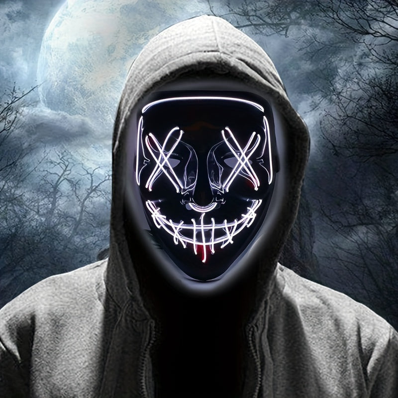 Heren LED Halloween Masker Anonieme Stijl 6