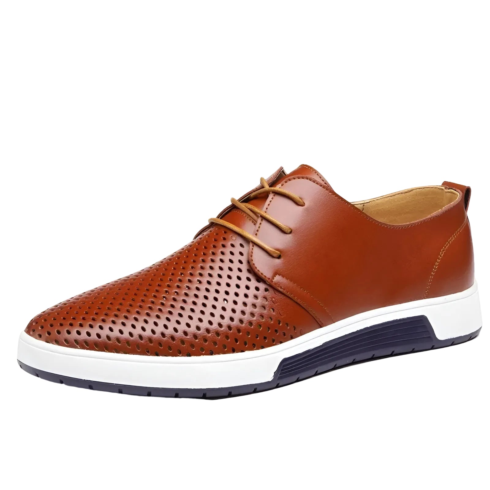 Heren Lage Sneakers Met Perforaties 0