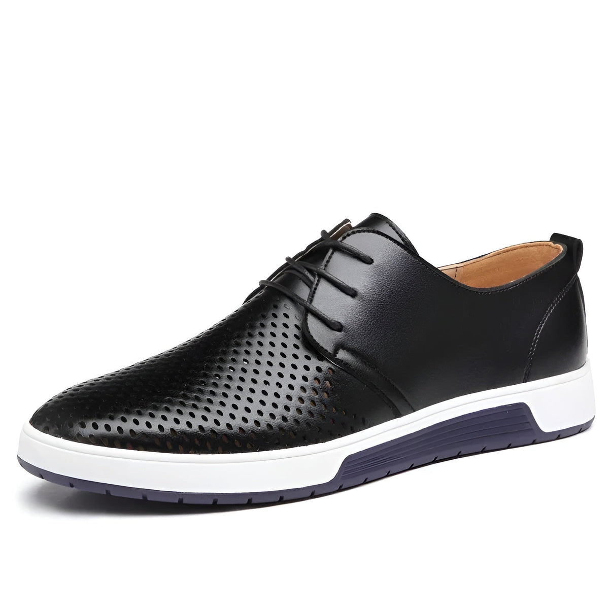 Heren Lage Sneakers Met Perforaties 2