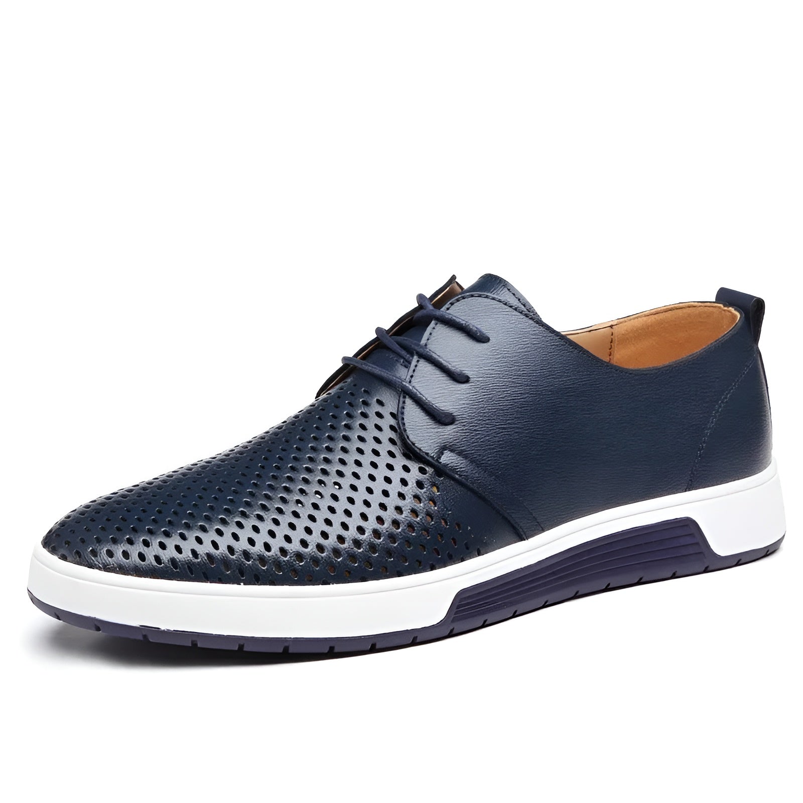 Heren Lage Sneakers Met Perforaties 5