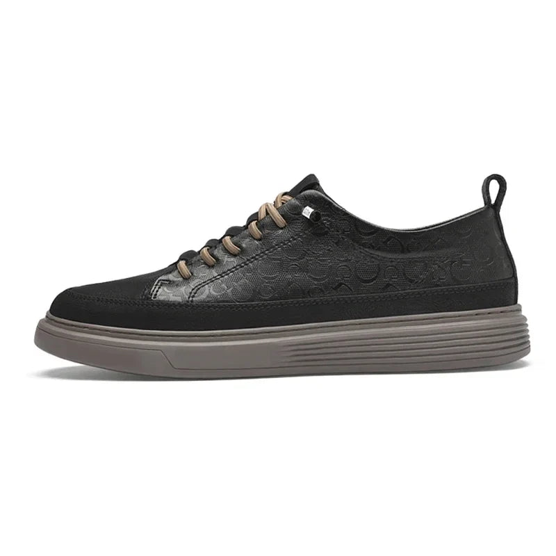 Heren Lage Sneakers met Platform en Veters 3