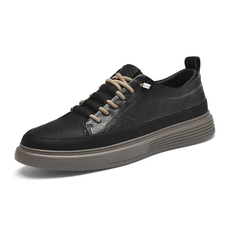 Heren Lage Sneakers met Platform en Veters 4