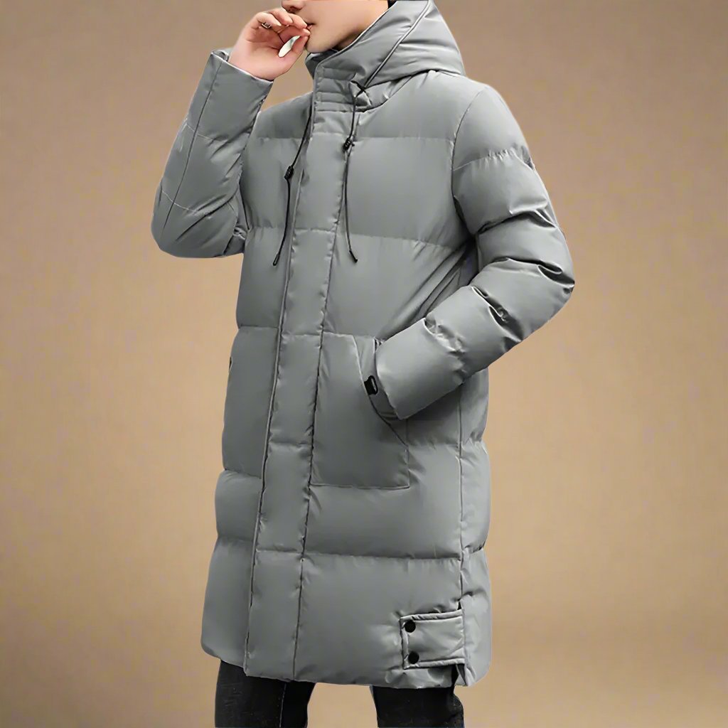 Heren Lange Waterdichte Jas Modern Design 2