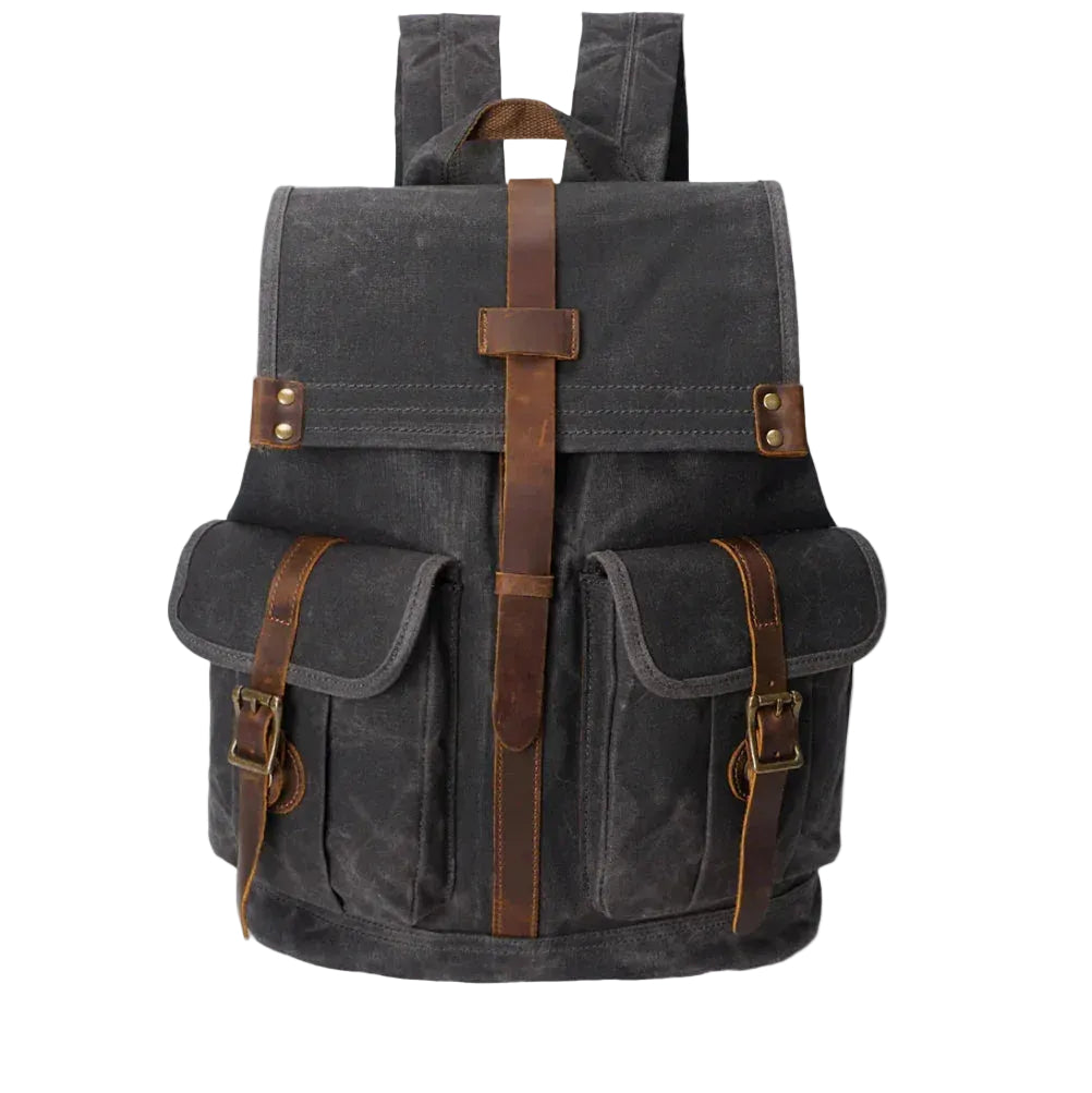 Heren Laptoprugzak Flap Vintage Stijl 0