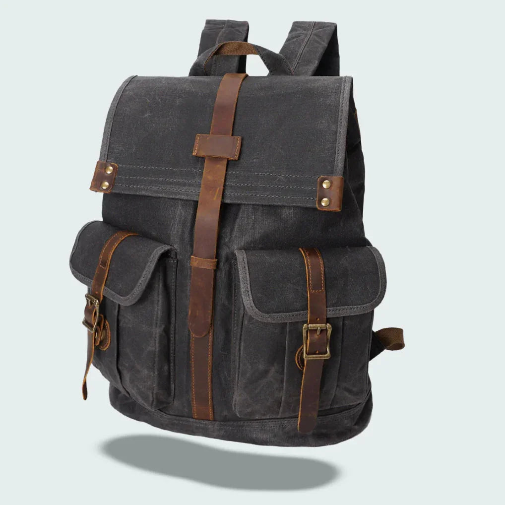 Heren Laptoprugzak Flap Vintage Stijl 3