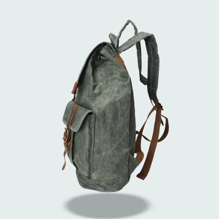 Heren Laptoprugzak Flap Vintage Stijl 8