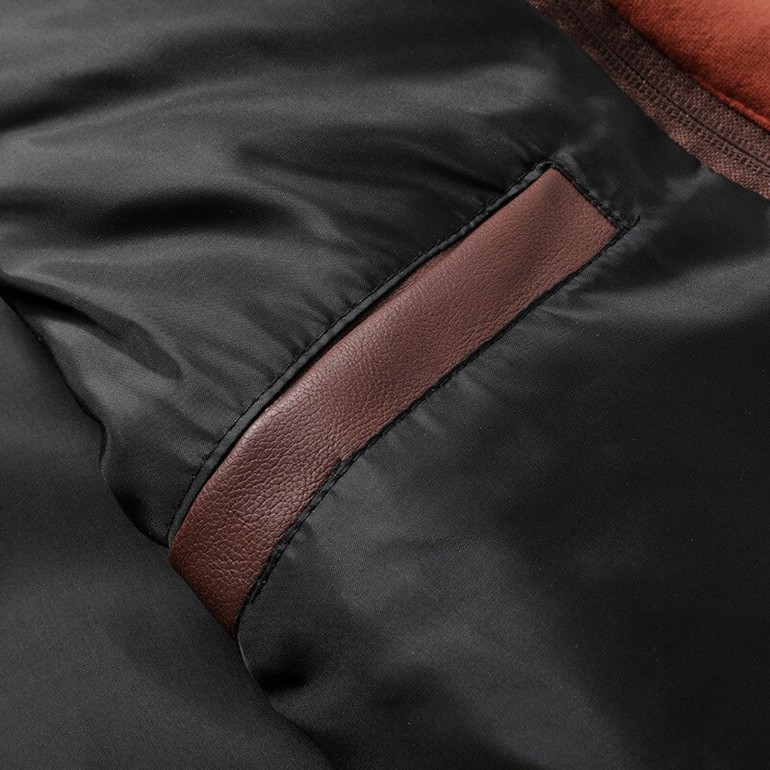 Heren Leren Jas met Capuchon Trendy 5