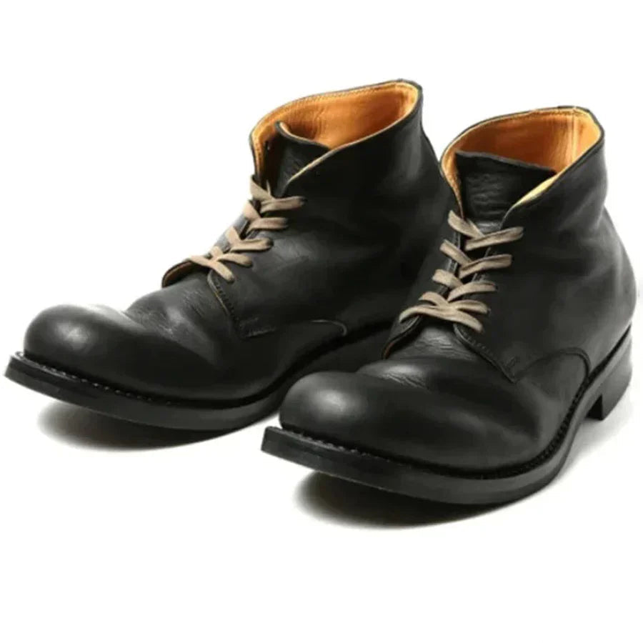 Heren Leren Stiefelschoenen met Ritssluiting 0