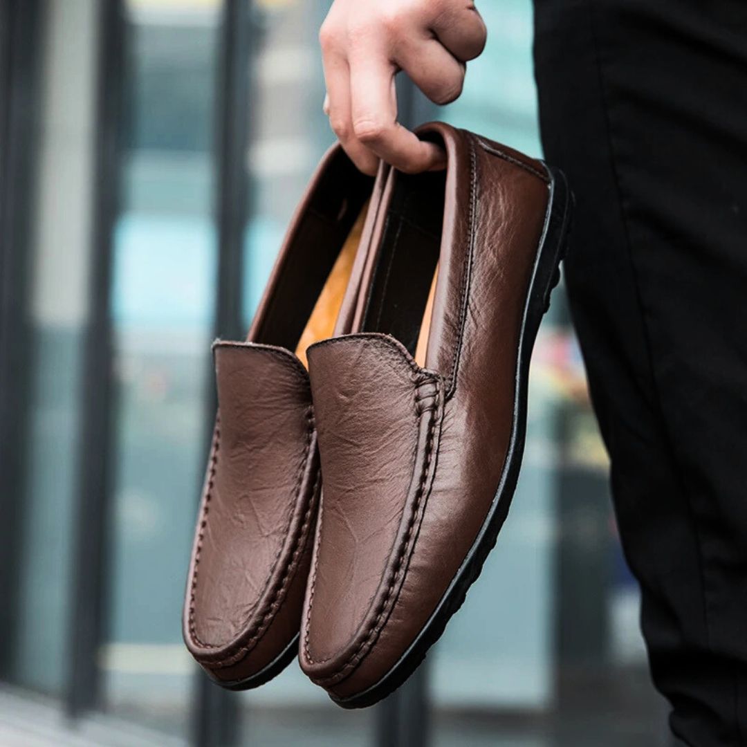 Heren Loafers Echt Leer Comfortabele Pasvorm Casual Formele Gelegenheden 2