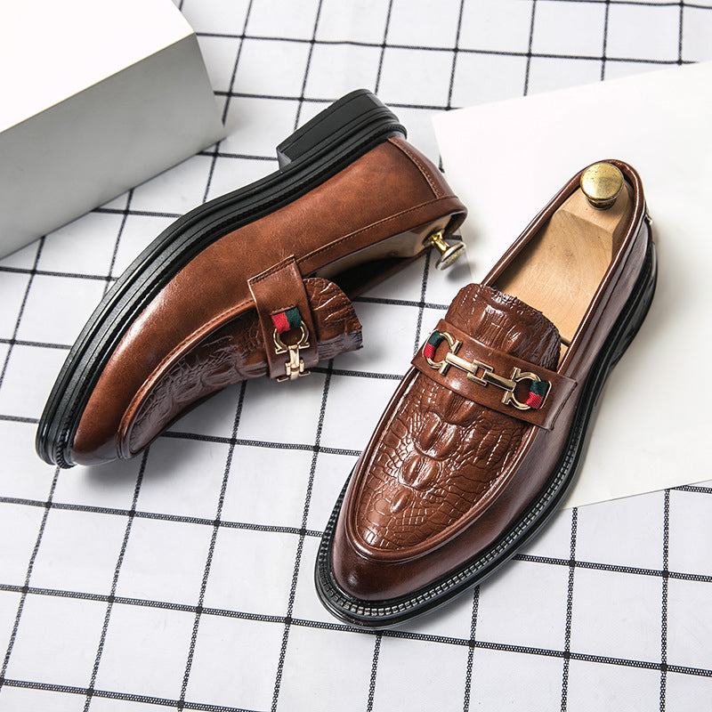 Heren Loafers Met Reliëf Design 0