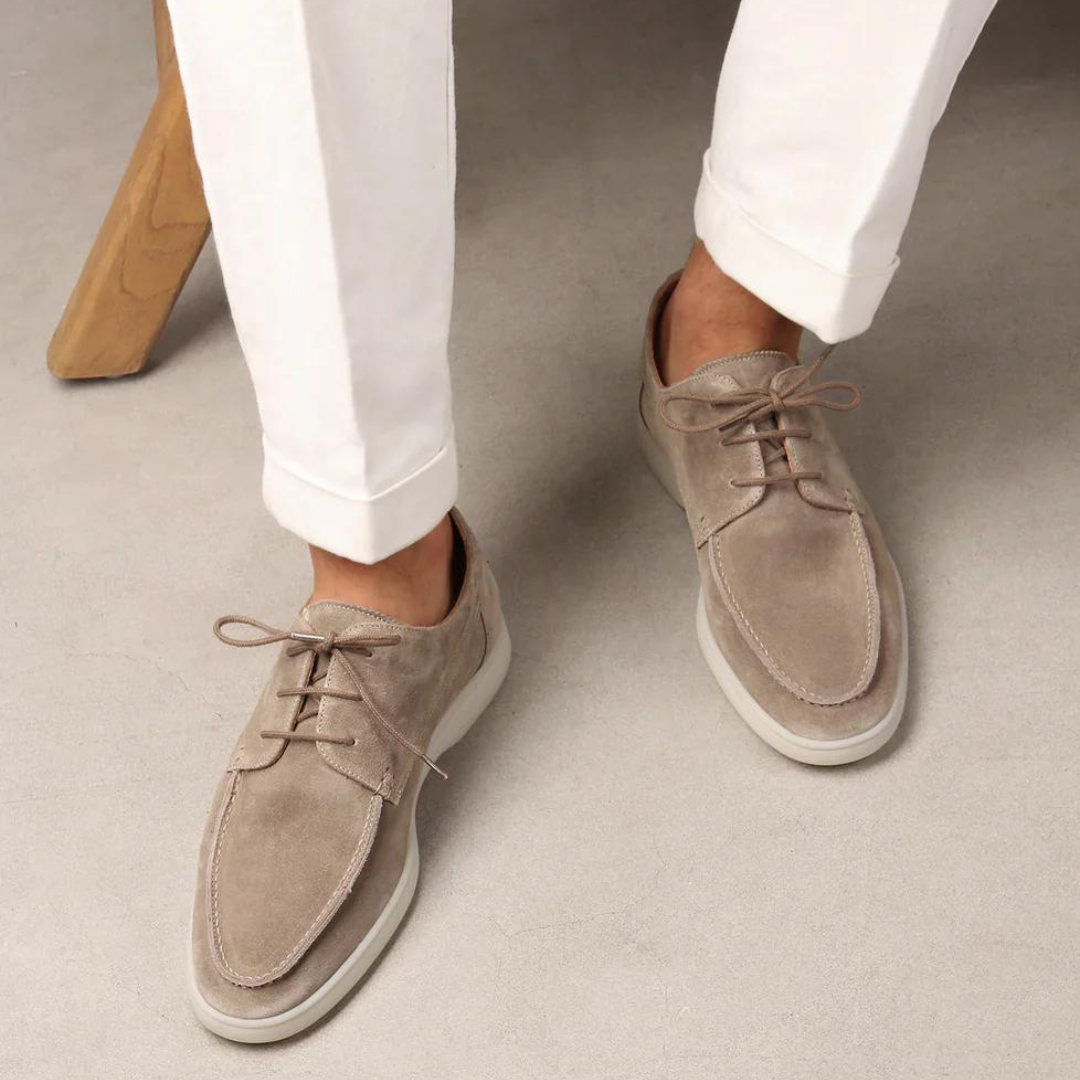 Heren Loafers Suède Casual Met Strak Silhouet 2