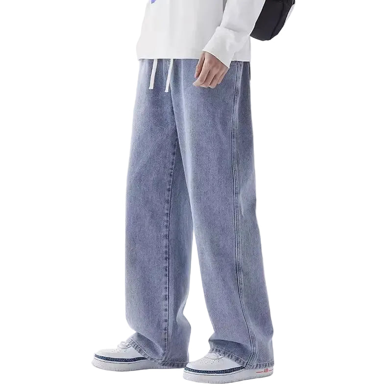 Heren Losse Jeans Met Wijde Pijpen 0