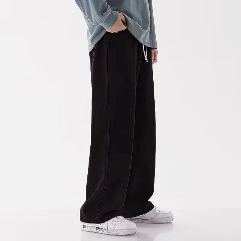 Heren Losse Jeans Met Wijde Pijpen 1