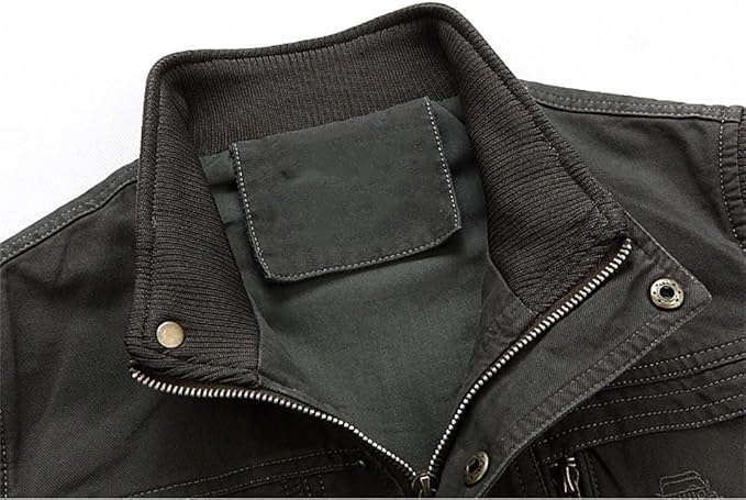 Heren Multi-Pocket Vest Vintage Stijl 3