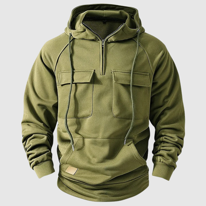 Heren MultiPocket Hoodie Met Capuchon 4