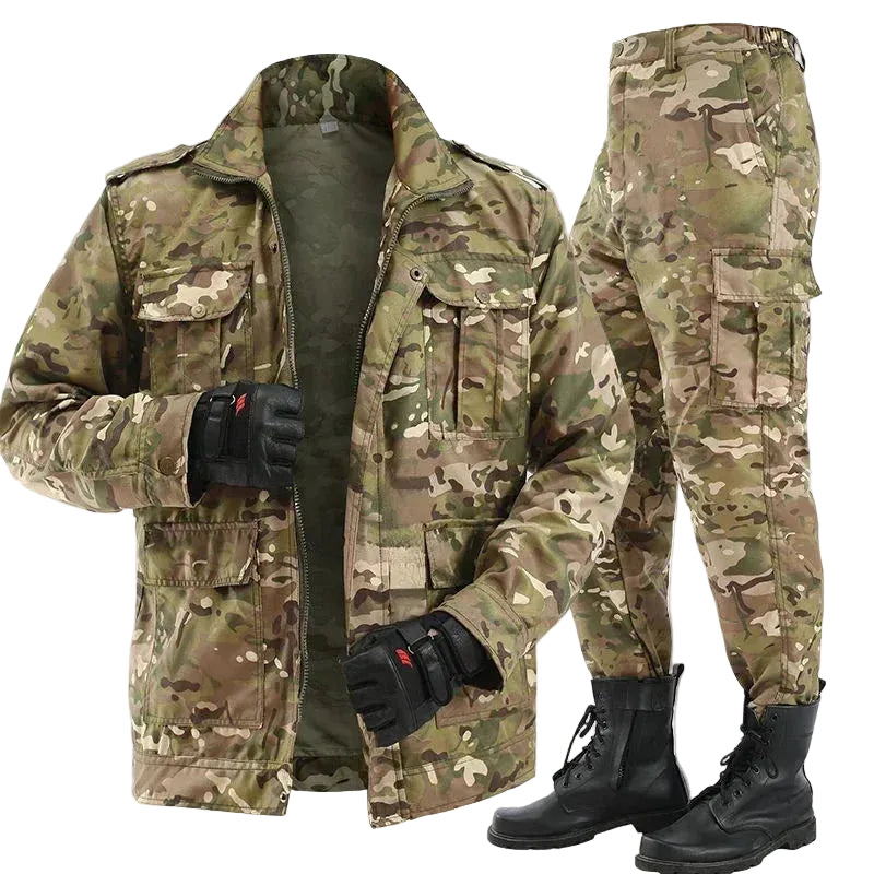 Heren Outdoor Camo Set Avontuurlijke Stijl 0