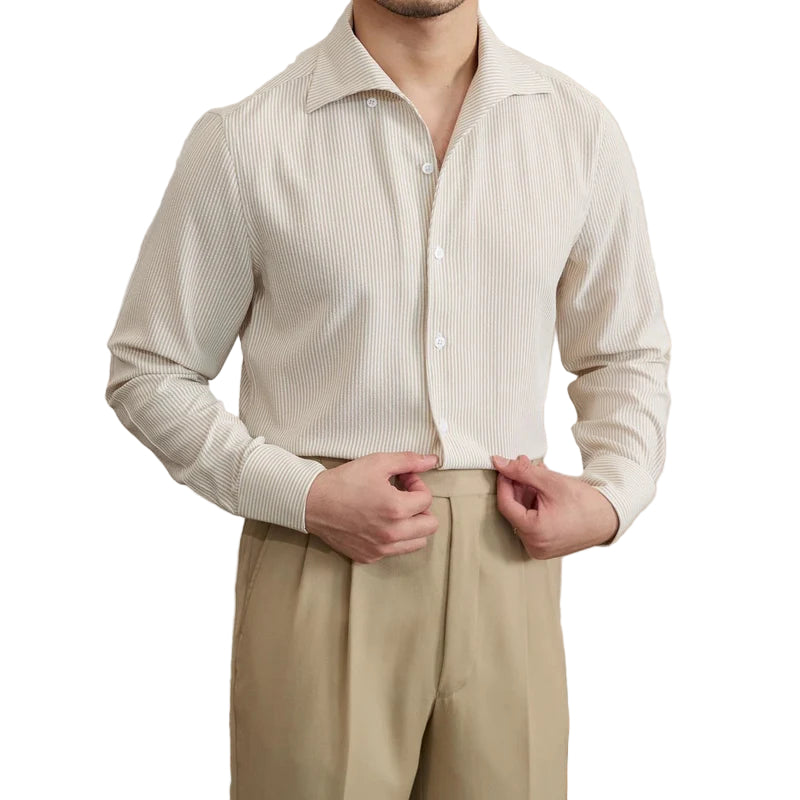 Heren Overhemd Aansluitend Micro-Check 0