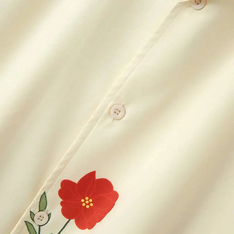Heren Overhemd Bloemendessin Casual voor Lente en Zomer 7