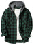 Heren Overhemd Casual Geruit Met Capuchon Slim Fit Katoen Polyester 1