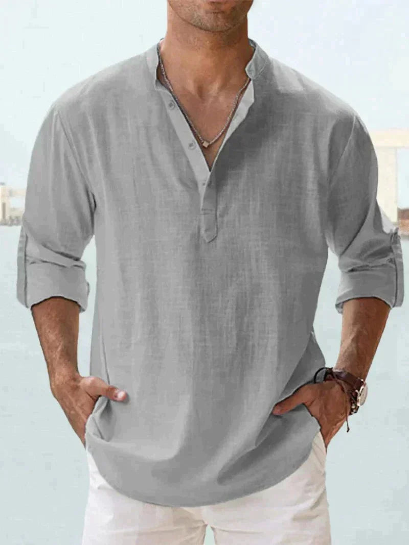 Heren Overhemd Casual Open Kraag Stijlvolle Zomerlook 6