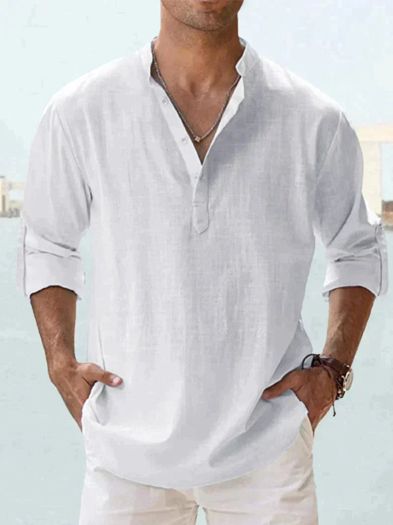 Heren Overhemd Casual Open Kraag Stijlvolle Zomerlook 7