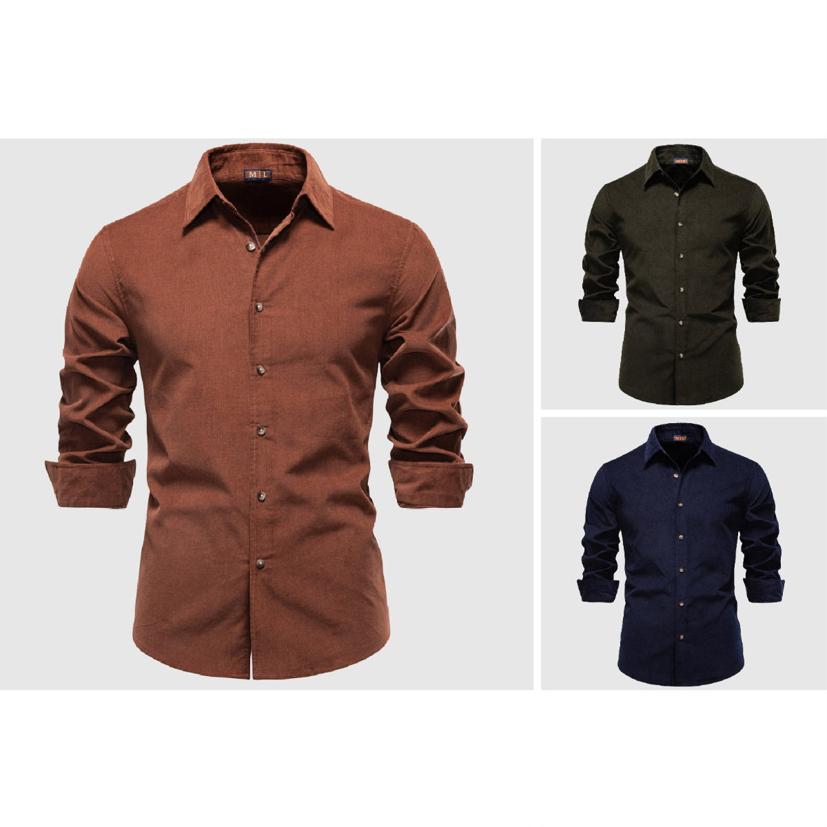 Heren Overhemd Casual Stijl Moderne Pasvorm 7