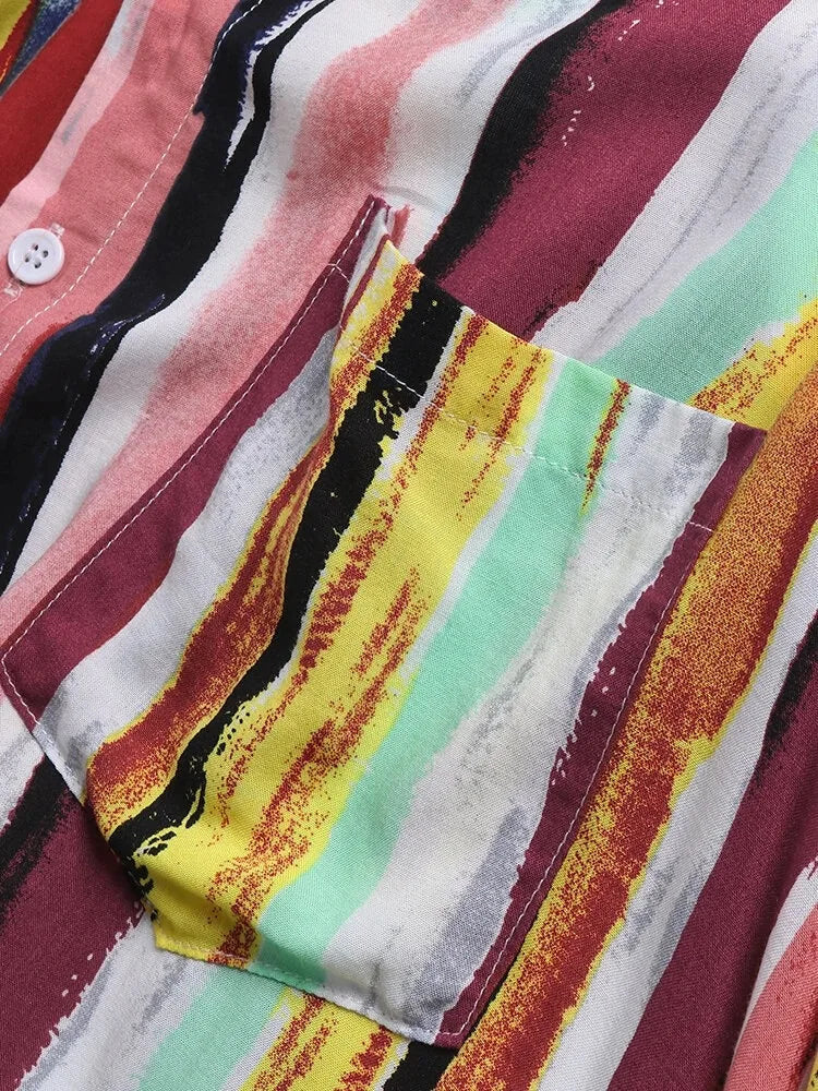 Heren Overhemd Casual Stijl Voor Zomeractiviteiten 4