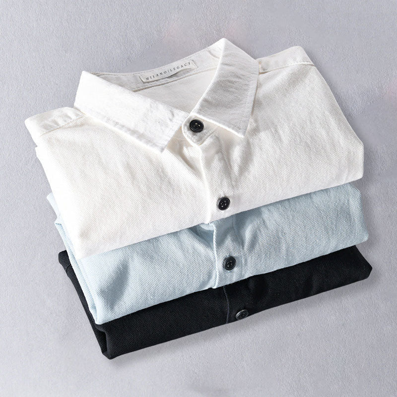 Heren Overhemd Casual Stijl met Lange Mouwen en Knoopsluiting 5