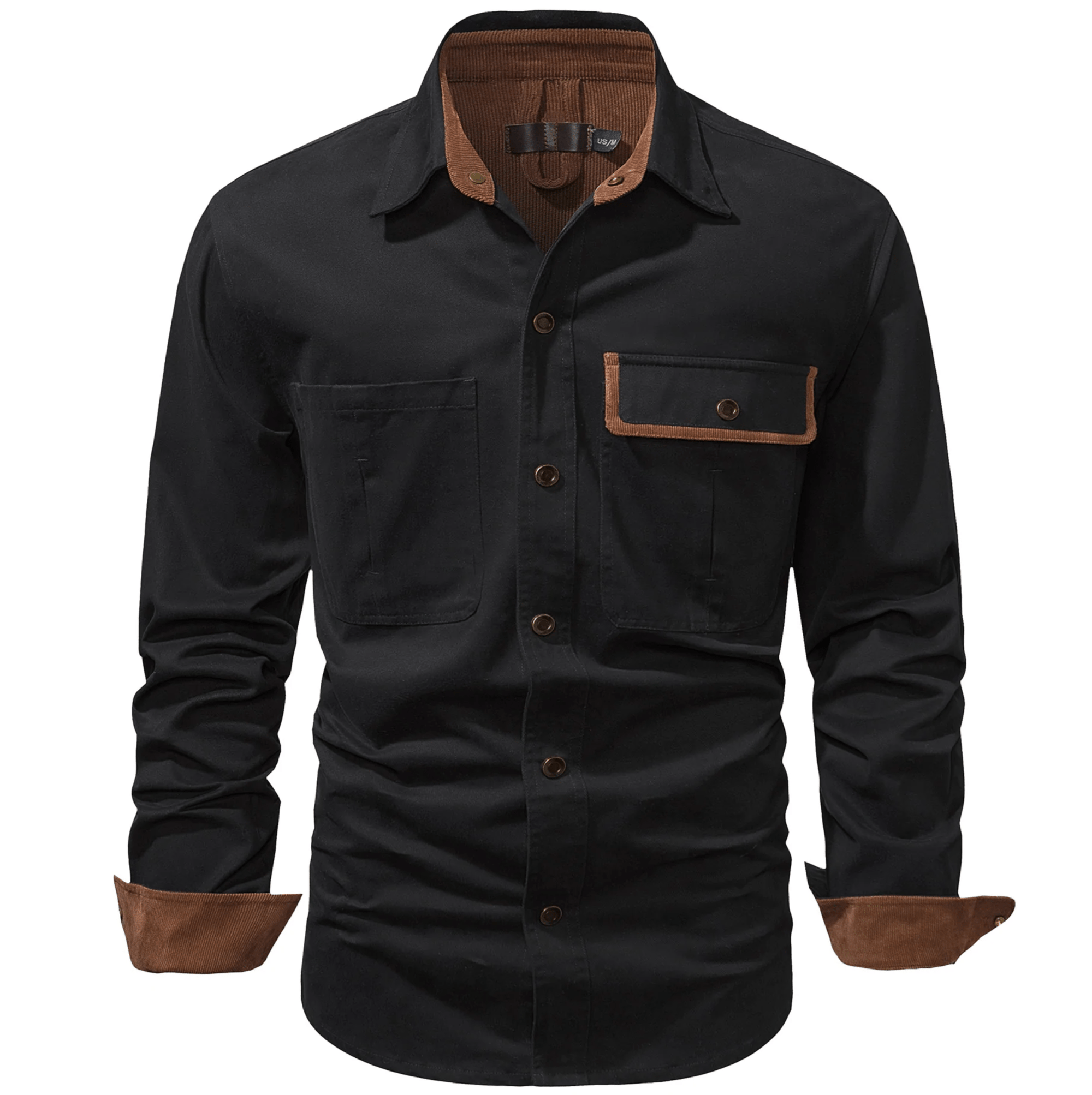 Heren Overhemd Jas Dual-Tone Katoen 1