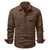 Heren Overhemd Jas Dual-Tone Katoen 3