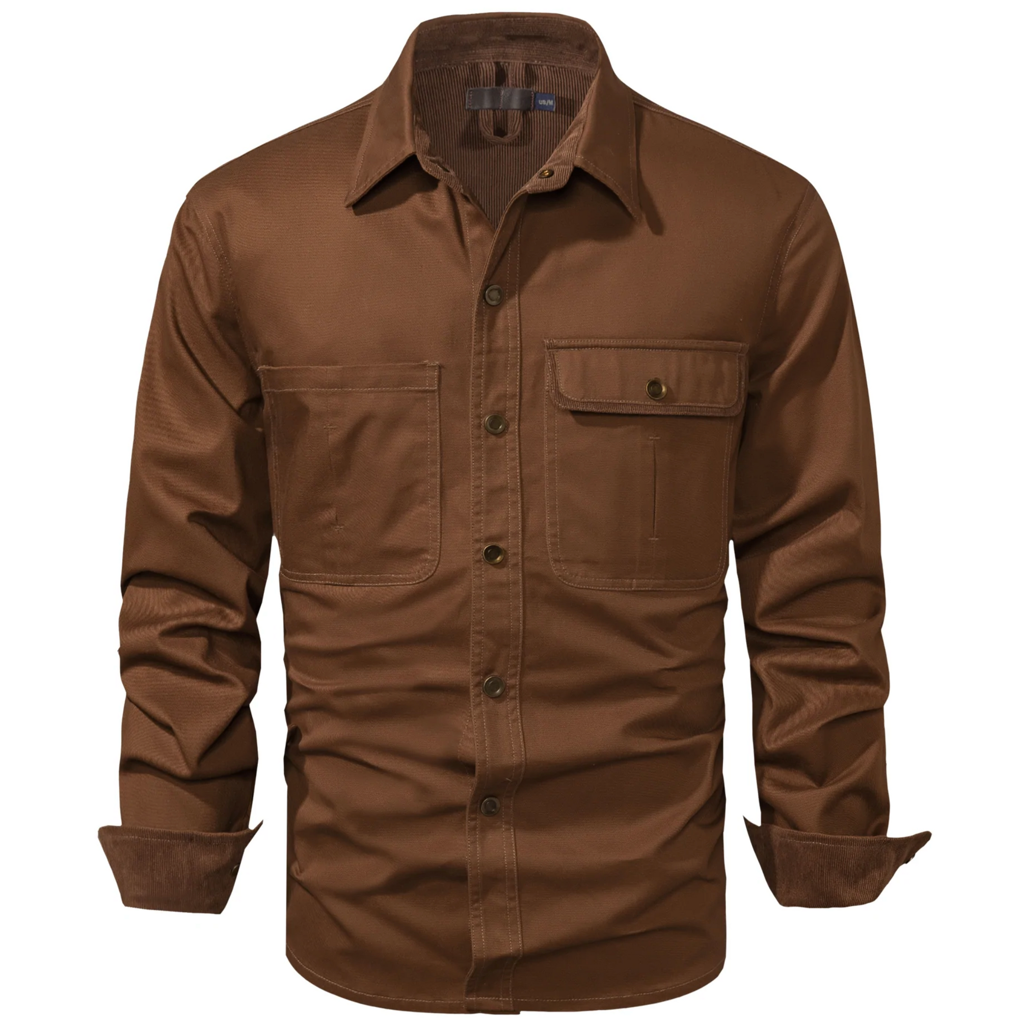Heren Overhemd Jas Dual-Tone Katoen 5
