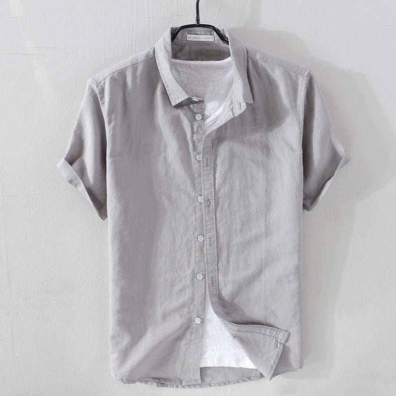 Heren Overhemd Korte Mouwen Casual 2