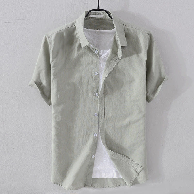 Heren Overhemd Korte Mouwen Casual 4