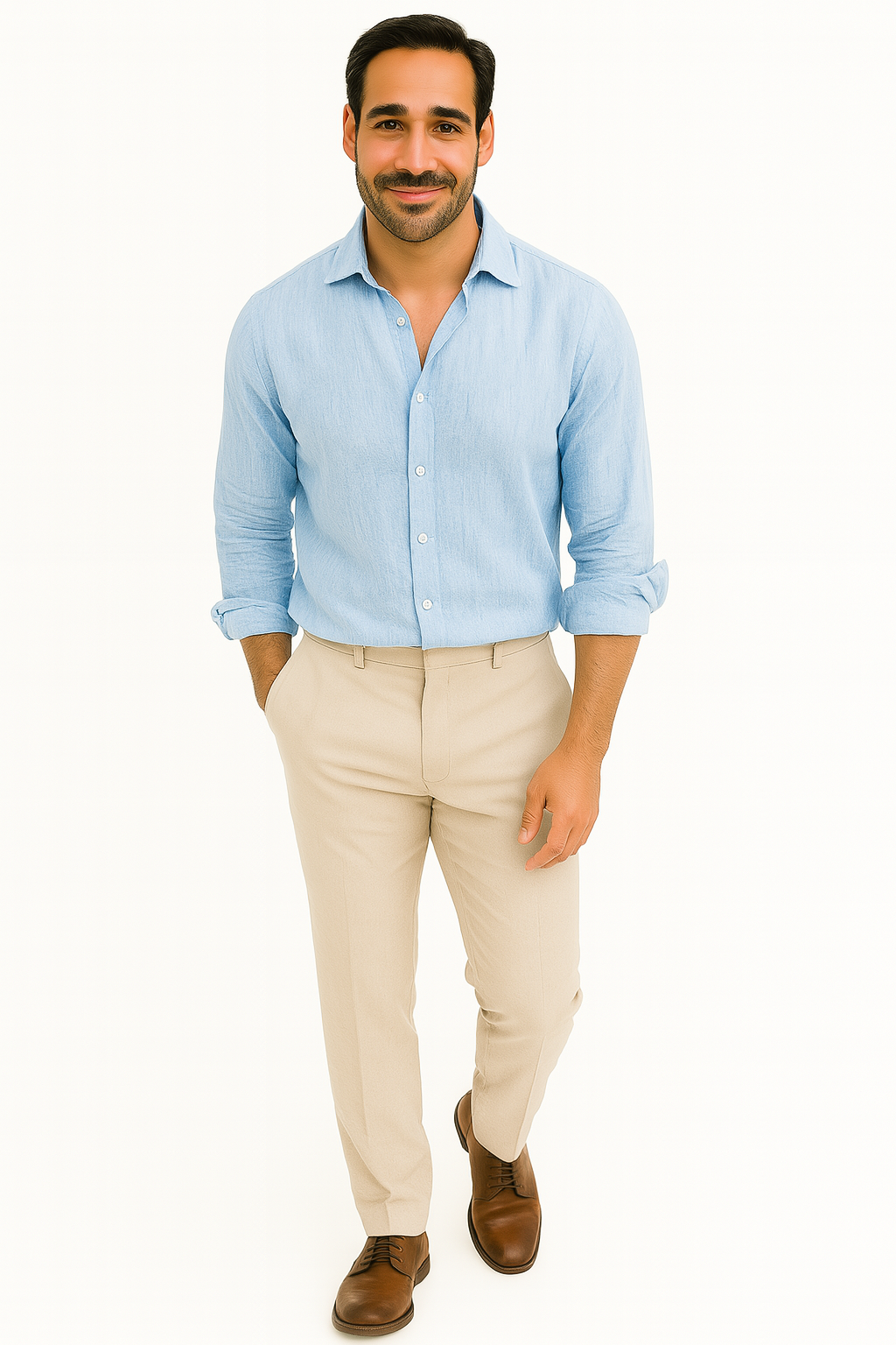 Heren Overhemd Lichtgewicht Stijlvol 1