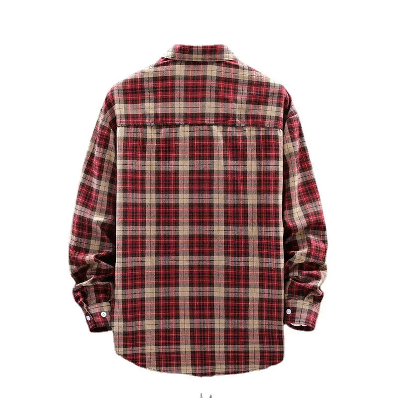 Heren Overhemd Losse Casual Lange Mouwen Britse Stijl 2