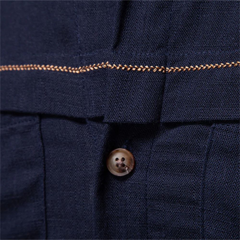 Heren Overhemd Met Knoopsluiting - Ademend Design Voor Casual En Formele Gelegenheden 5