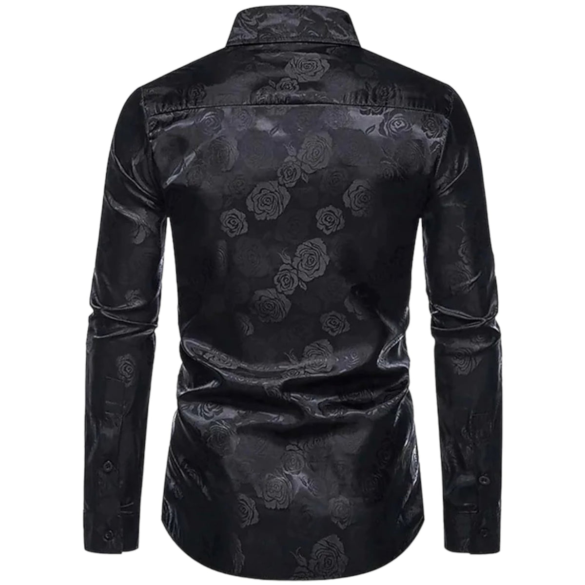 Heren Overhemd Met Lange Mouwen Bloemig Detail Katoenmix 3