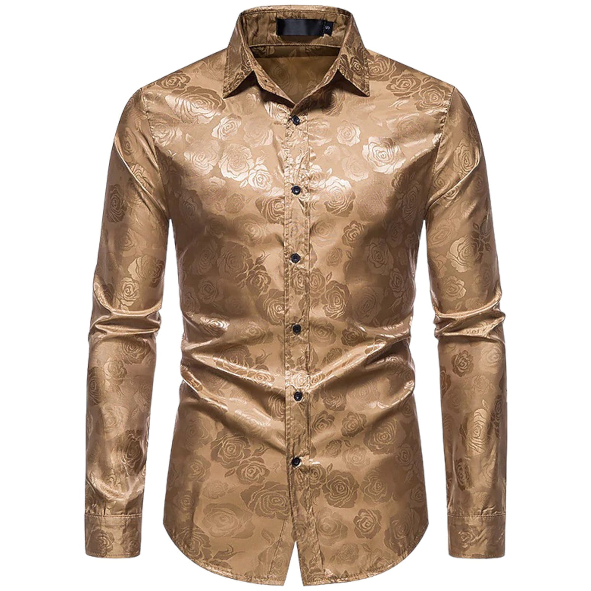 Heren Overhemd Met Lange Mouwen Bloemig Detail Katoenmix 6