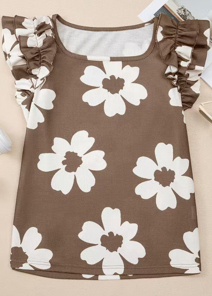 Heren Overhemd Met Print Vierkante Kraag Casual 2