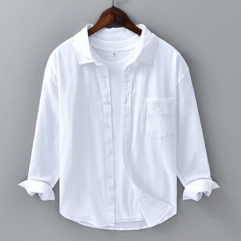 Heren Overhemd Met Reverskraag Casual Stijl 1