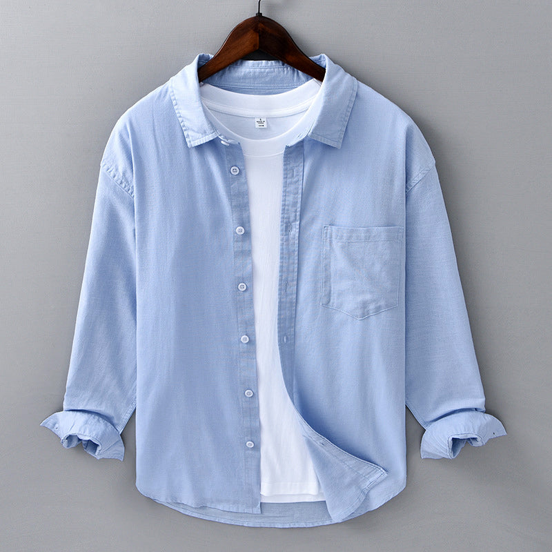 Heren Overhemd Met Reverskraag Casual Stijl 2