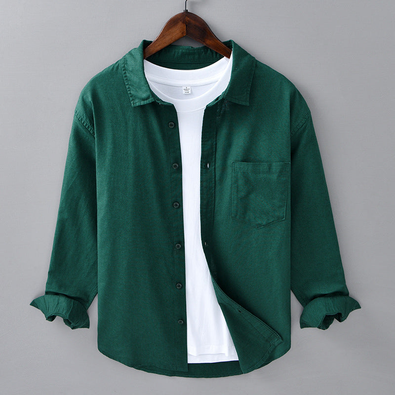 Heren Overhemd Met Reverskraag Casual Stijl 3
