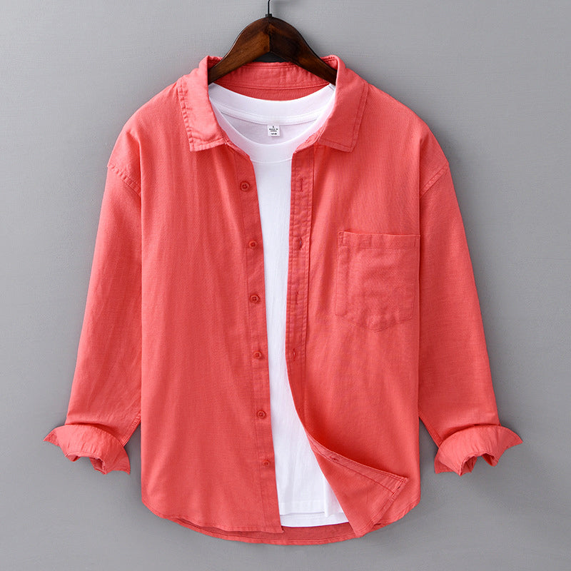 Heren Overhemd Met Reverskraag Casual Stijl 4