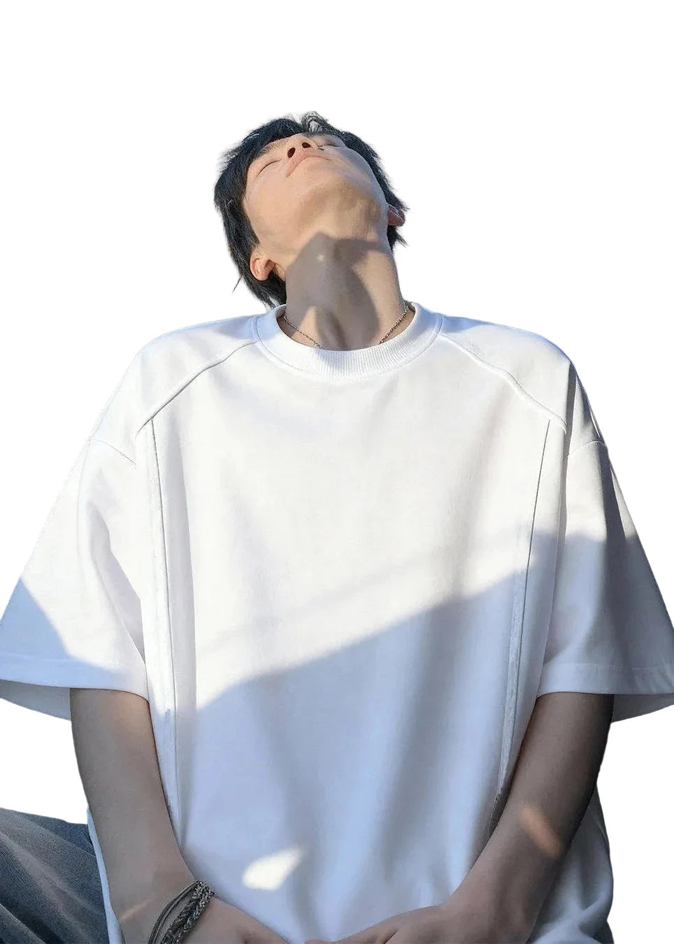 Heren Overhemd Oversized Korte Mouwen Casual 0