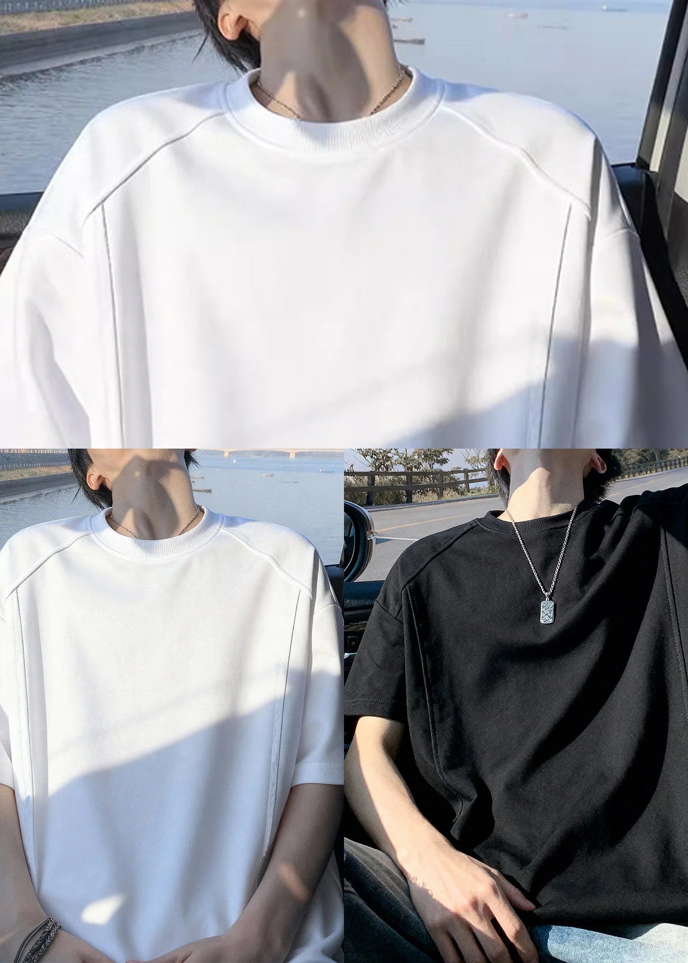 Heren Overhemd Oversized Korte Mouwen Casual 4