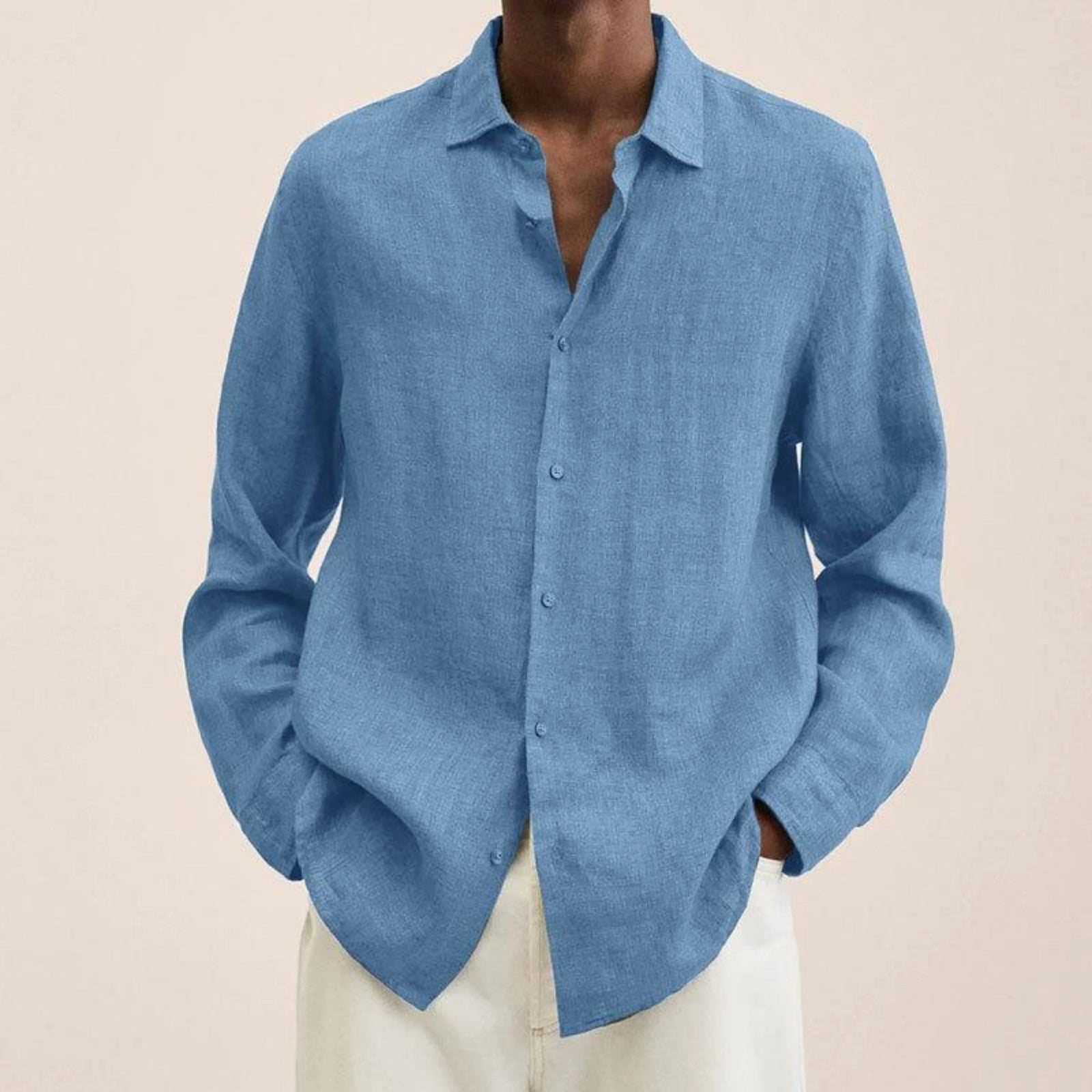 Heren Overhemd Slim-Fit Klassiek 10