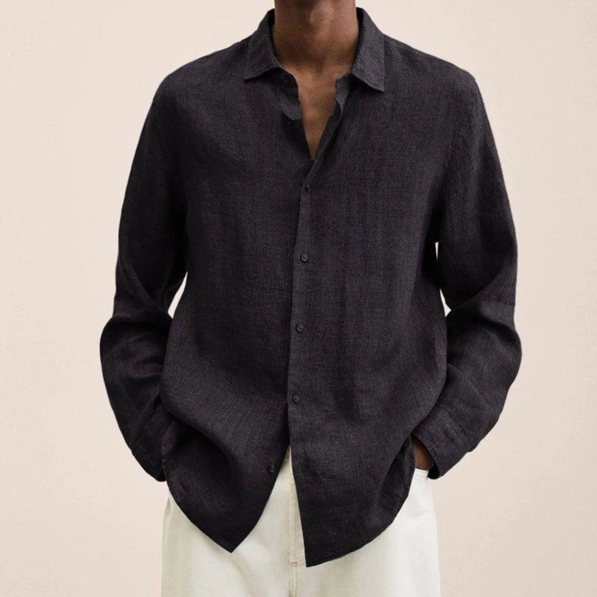 Heren Overhemd Slim-Fit Klassiek 2